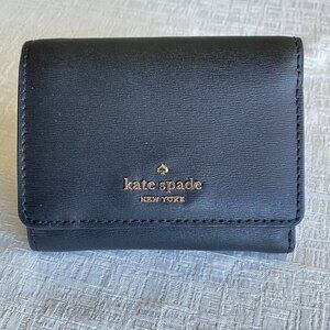 Kate Spade Connie Leather Trifold Black Wallet​​​